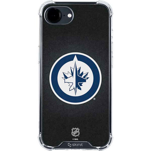 NHL Winnipeg Jets Black Background iPhone 16e Clear Case
